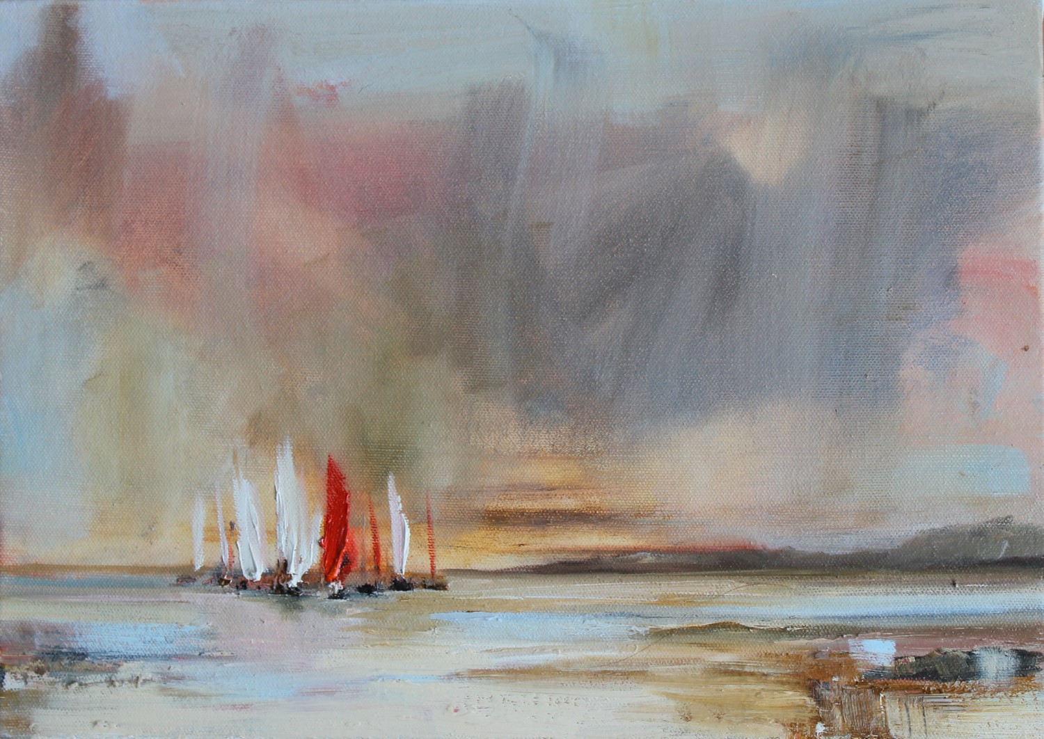 'Sails after a Storm' by artist Rosanne Barr